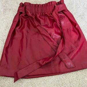 Loft burgundy skirt